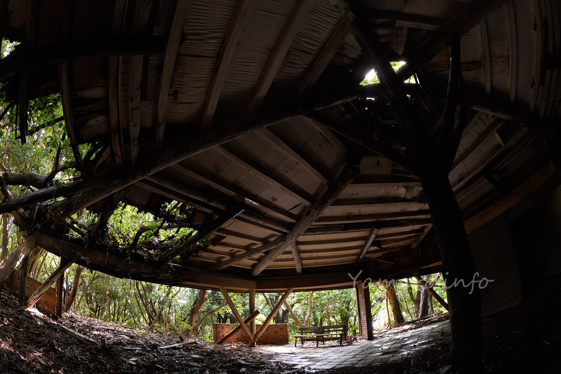 建造から半世紀を経てなお、まだ倒壊しそうにない。案外木造建築は丈夫？